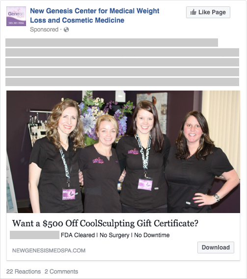 How We Got A CoolSculpting Medical Spa 240 Leads in 4 weeks.